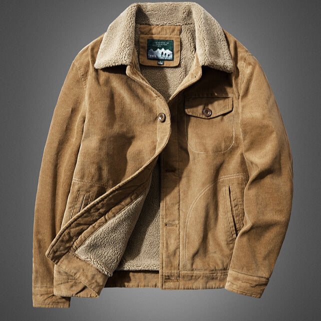 AURORA — Sherpa-Lined Corduroy Jacket