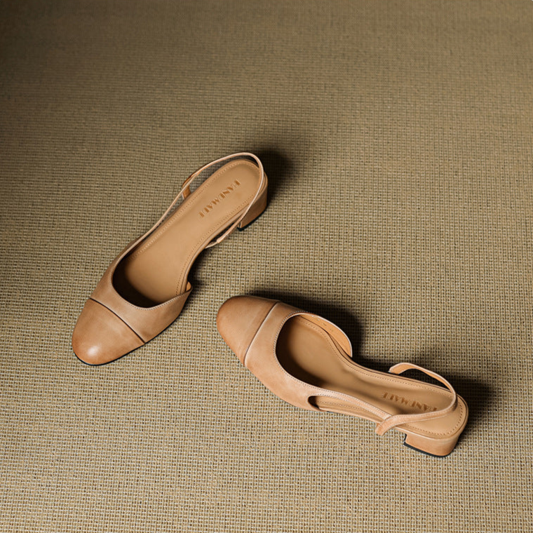 VIANA — Almond-Toe Slingback Pumps