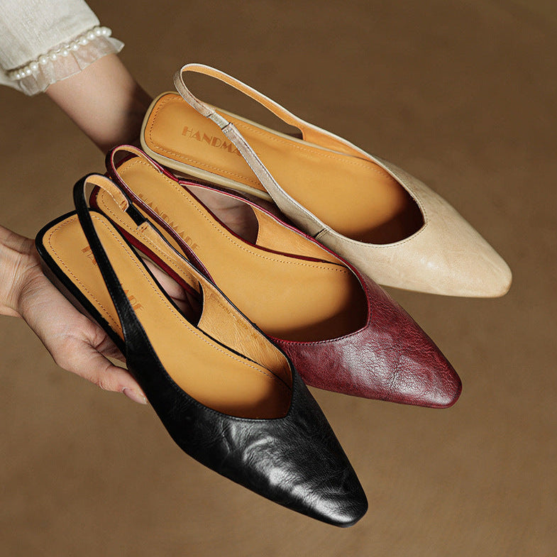 Veluré — Pointed Toe Slingbacks