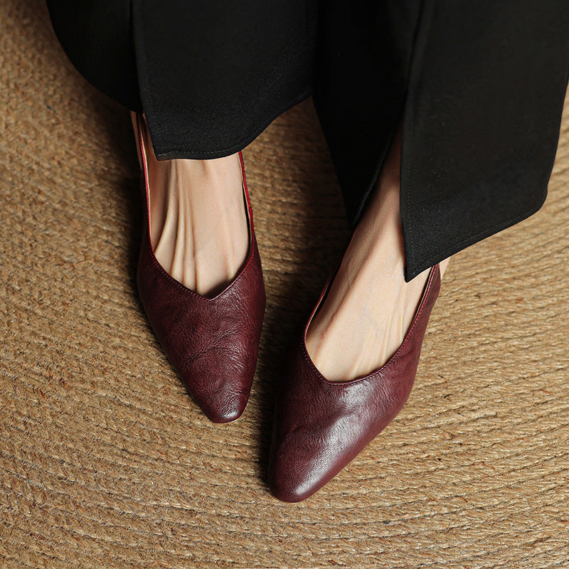 Veluré — Pointed Toe Slingbacks