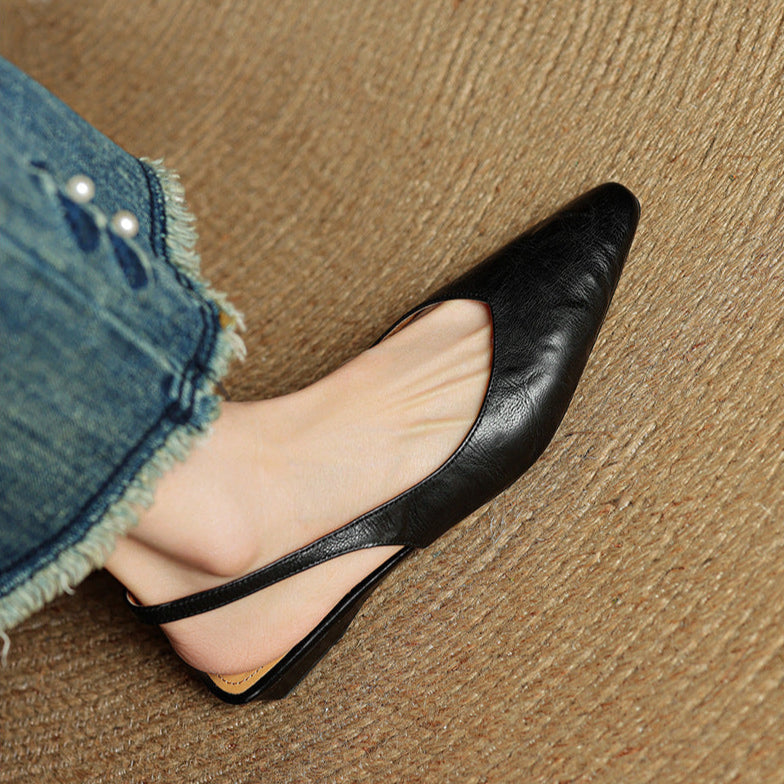 Veluré — Pointed Toe Slingbacks