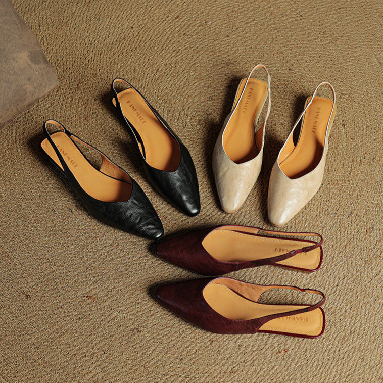 Veluré — Pointed Toe Slingbacks