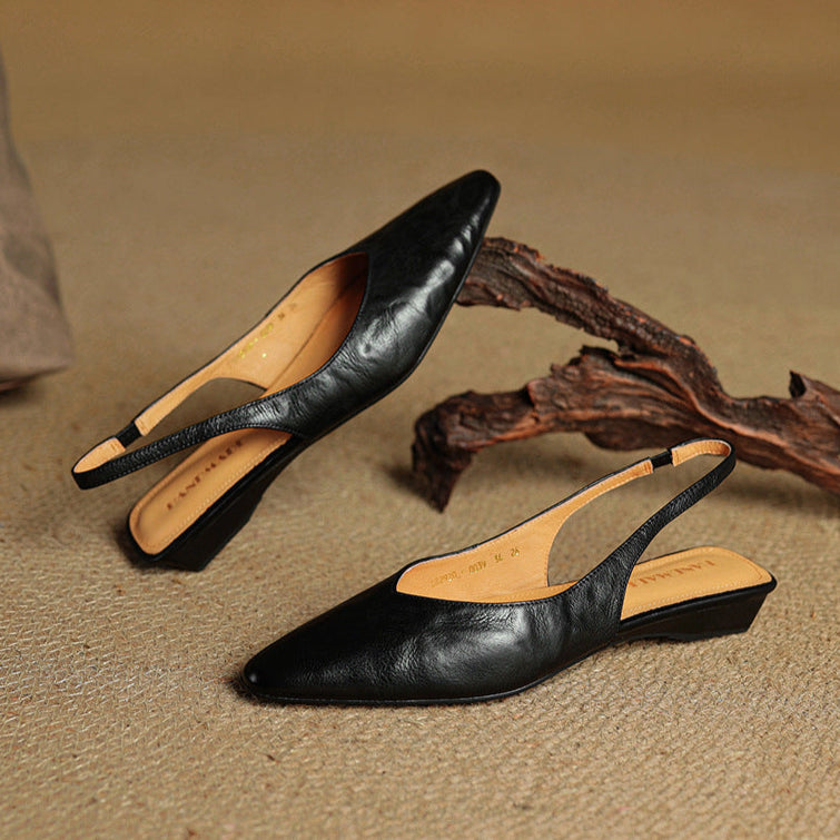 Veluré — Pointed Toe Slingbacks
