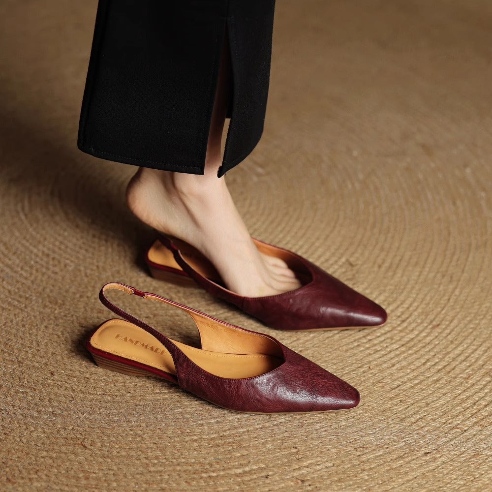 Veluré — Pointed Toe Slingbacks