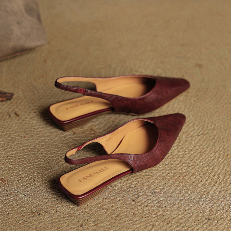 Veluré — Pointed Toe Slingbacks