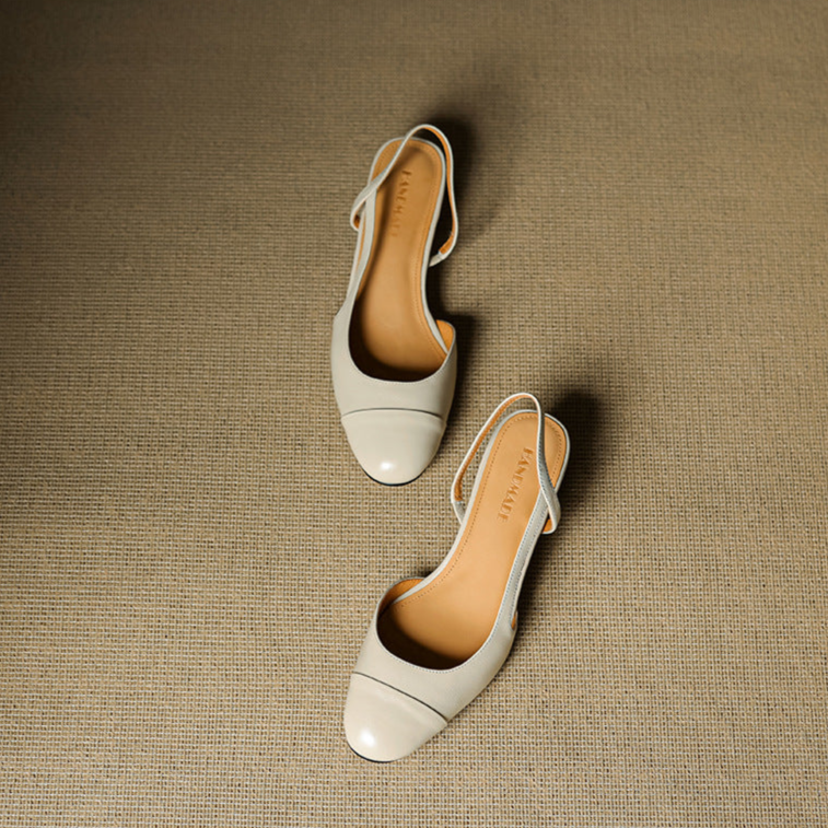 VIANA — Almond-Toe Slingback Pumps