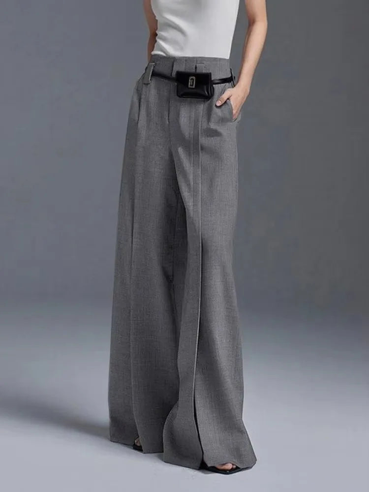 LUMIÈRE — Wide-Leg Trousers