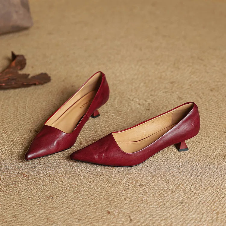 Velurae - Grace Leather Pumps