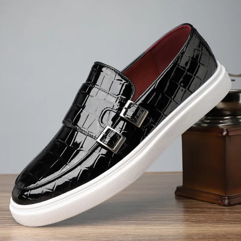 Vellura — Serpent Leather Sneakers