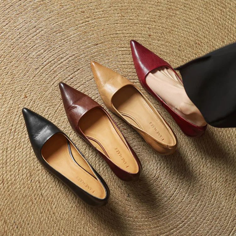 Velurae - Grace Leather Pumps