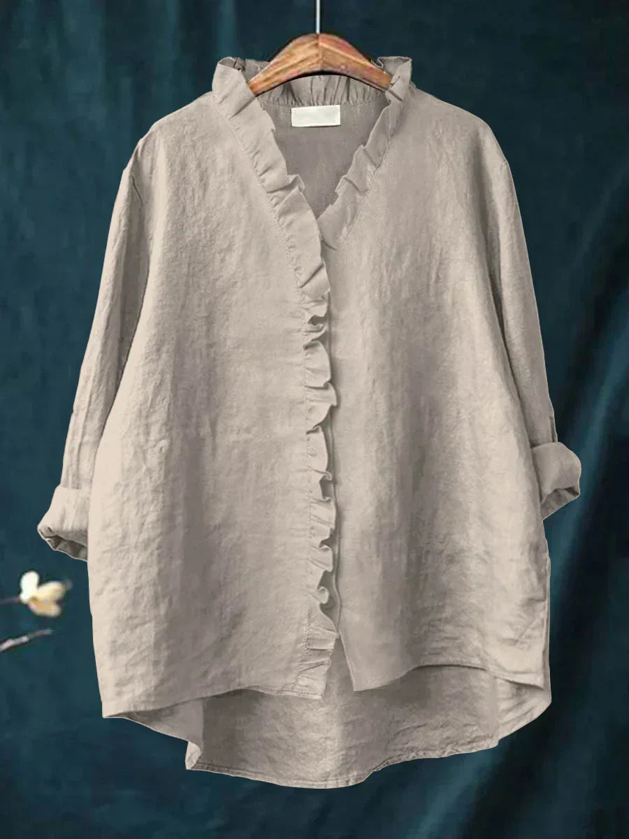 Linxia - Serenity Cotton-Linen Blouse