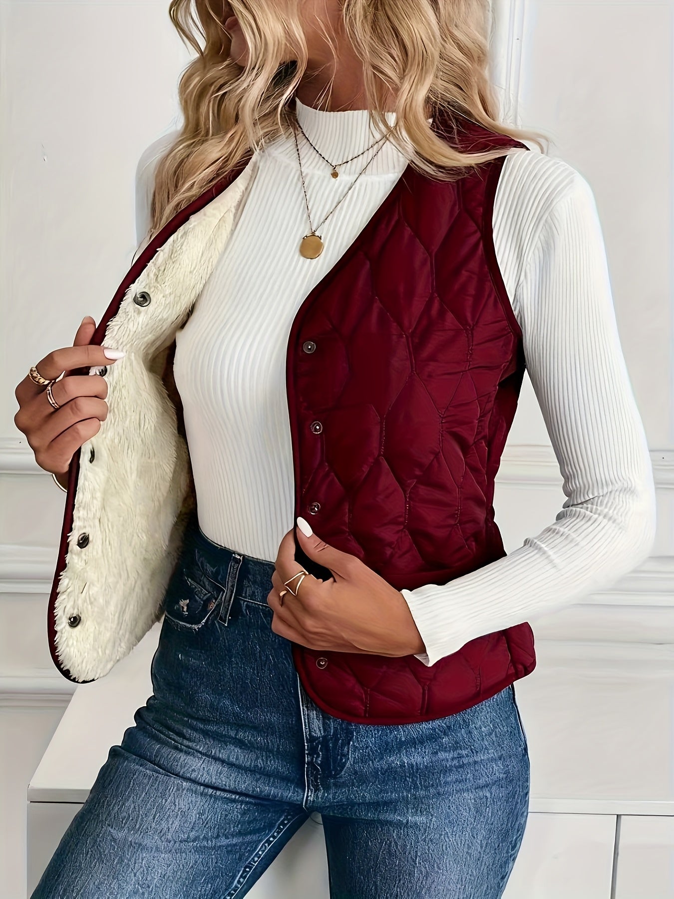 MIRANO — Quilted Elegance Vest