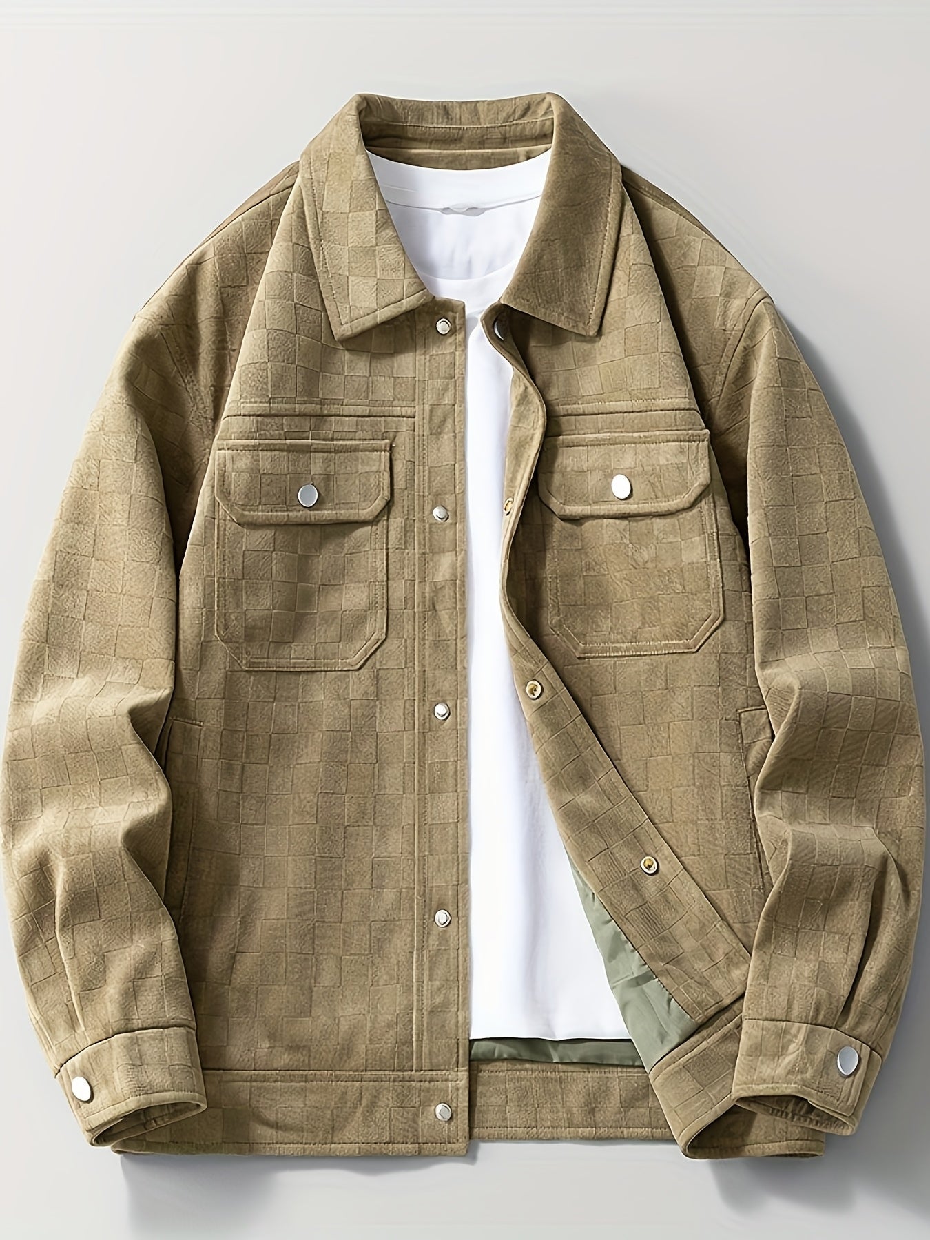 CALDERO — Checkered Suede Jacket