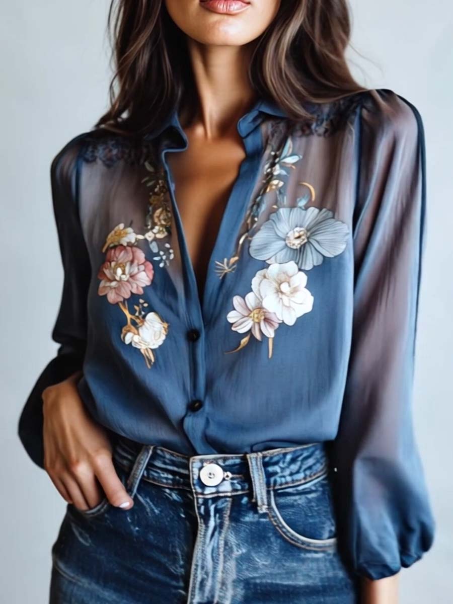 Floralique — Ethereal Bloom Blouse