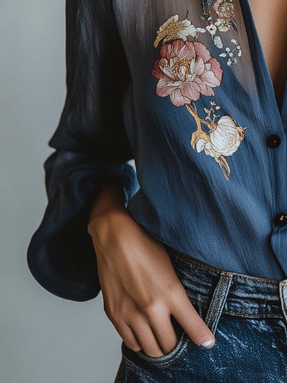 Floralique — Ethereal Bloom Blouse