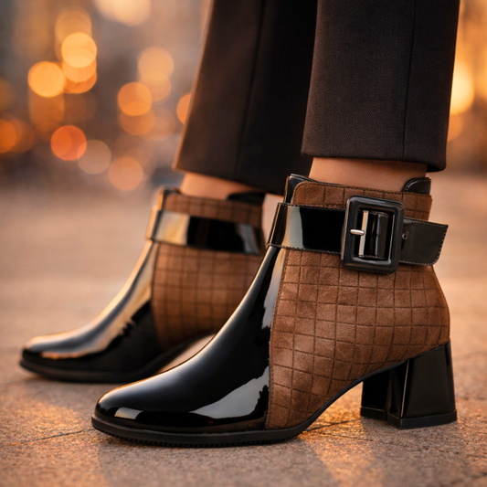 MARQUET — Leather Ankle Boots