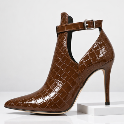 CROIXETTE — Croc-Embossed Stilettos