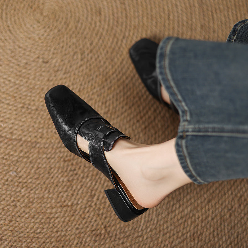 CAELIS — Genuine Leather Mules