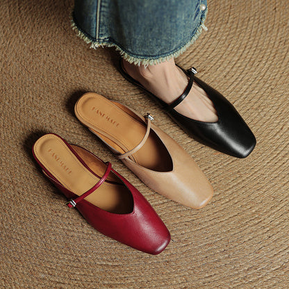 Avenelle Grace Leather Slides