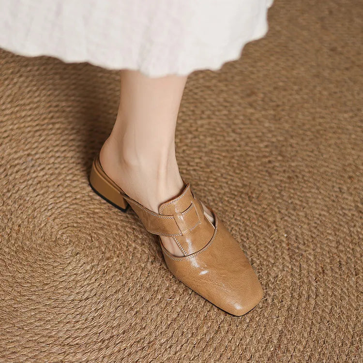 CAELIS — Genuine Leather Mules