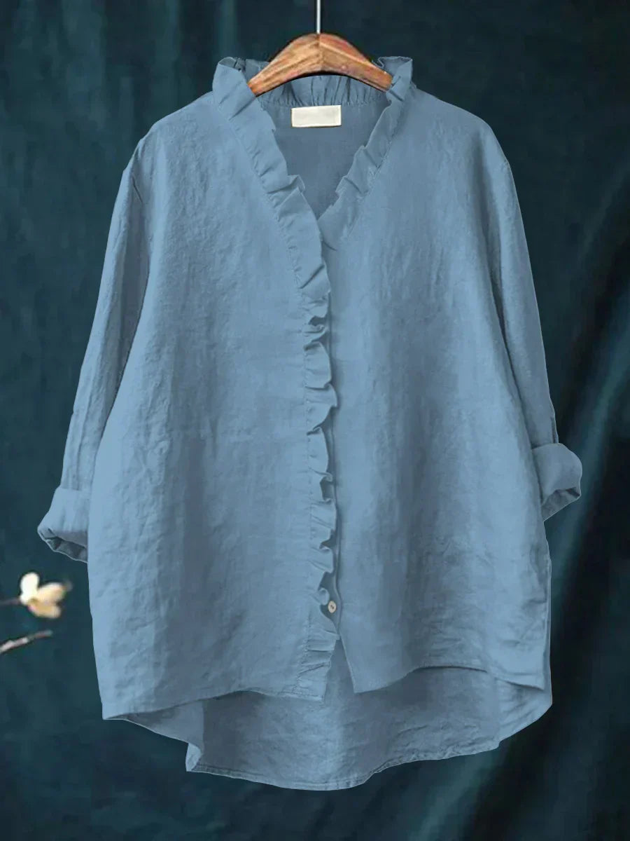 Linxia - Serenity Cotton-Linen Blouse