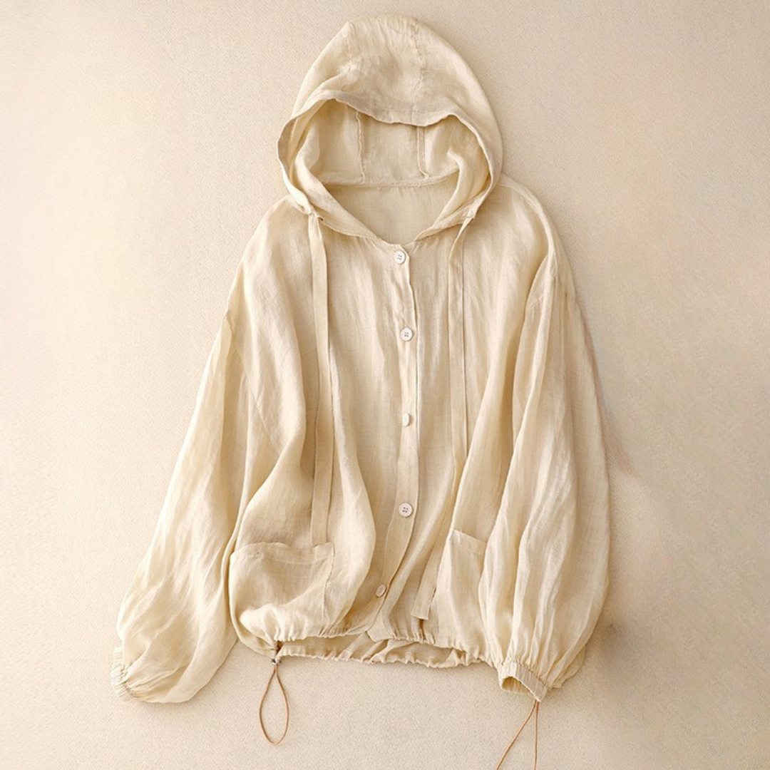 LUMINIQUE — Linen Aura Hoodie
