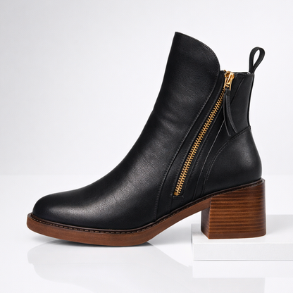 VERONA — Leather Ankle Boots
