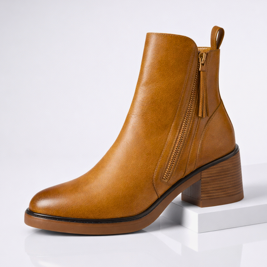 VERONA — Leather Ankle Boots