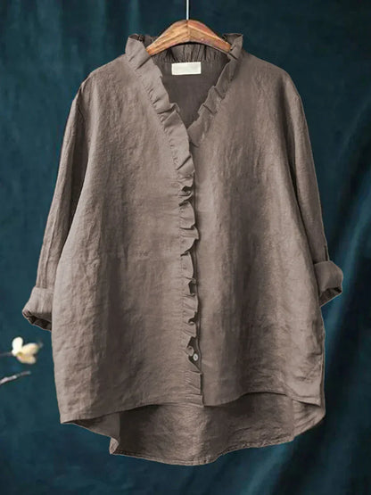 Linxia - Serenity Cotton-Linen Blouse