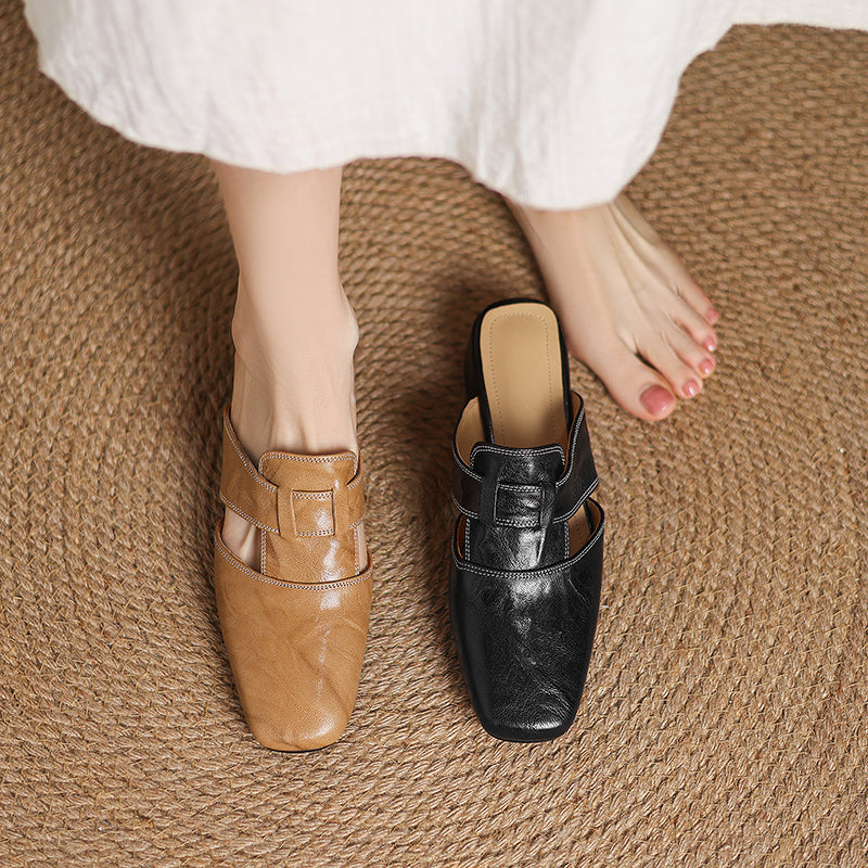 CAELIS — Genuine Leather Mules