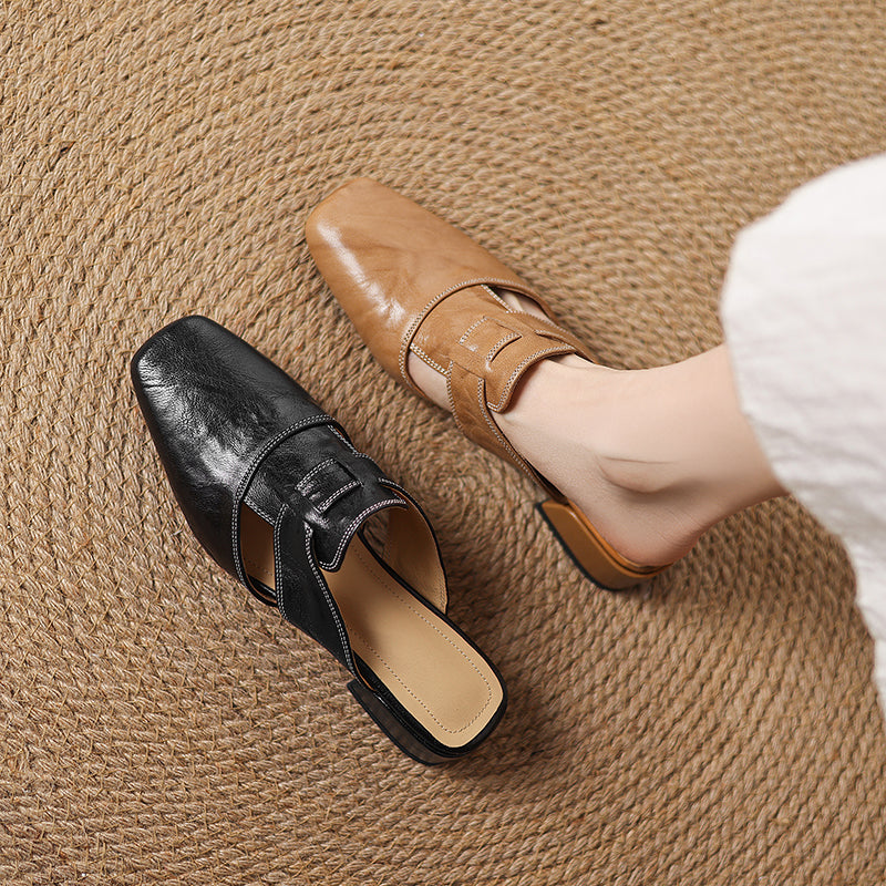 CAELIS — Genuine Leather Mules