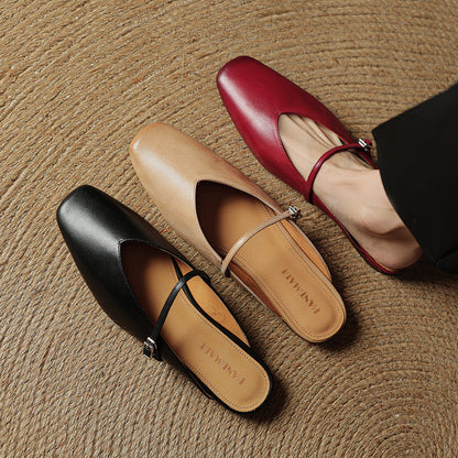 Avenelle Grace Leather Slides