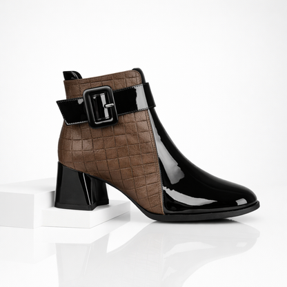 MARQUET — Leather Ankle Boots