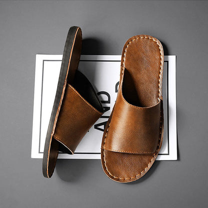 Aurélie Luxe Leather Slides