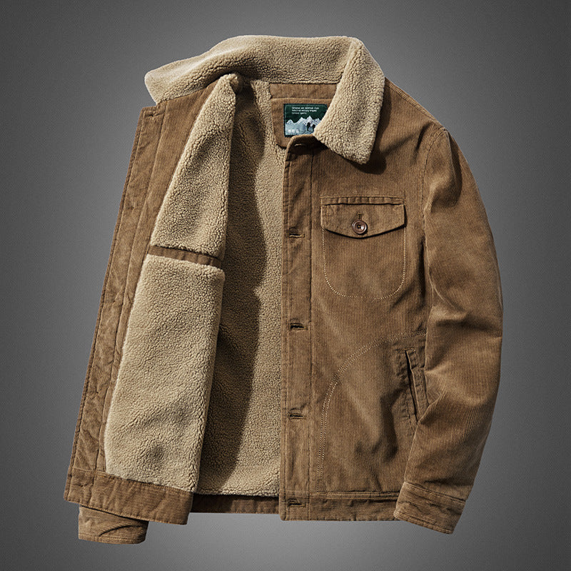 AURORA — Sherpa-Lined Corduroy Jacket