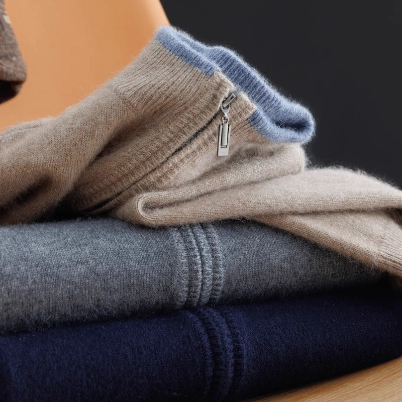 ARLOCH — Cashmere Zip Sweater