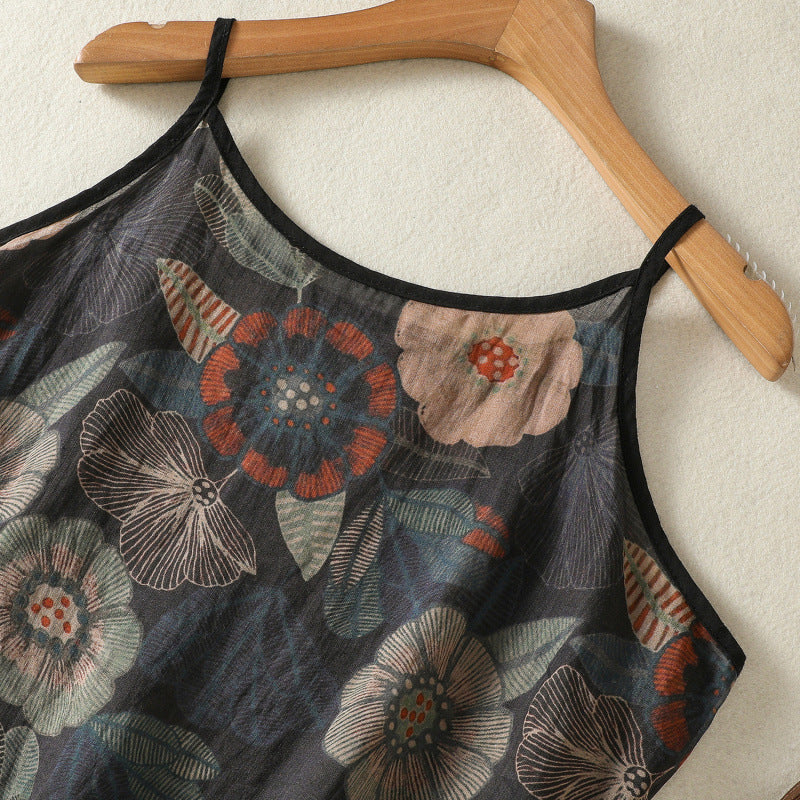 VIVIANA LINEN SLIP DRESS