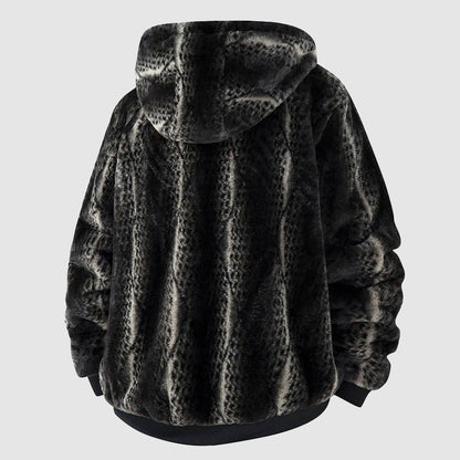 FURNOIR — Men's Luxe Fur-Lined Hooded Jacket