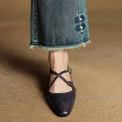 Alarisse Genuine Leather Ballet Flats