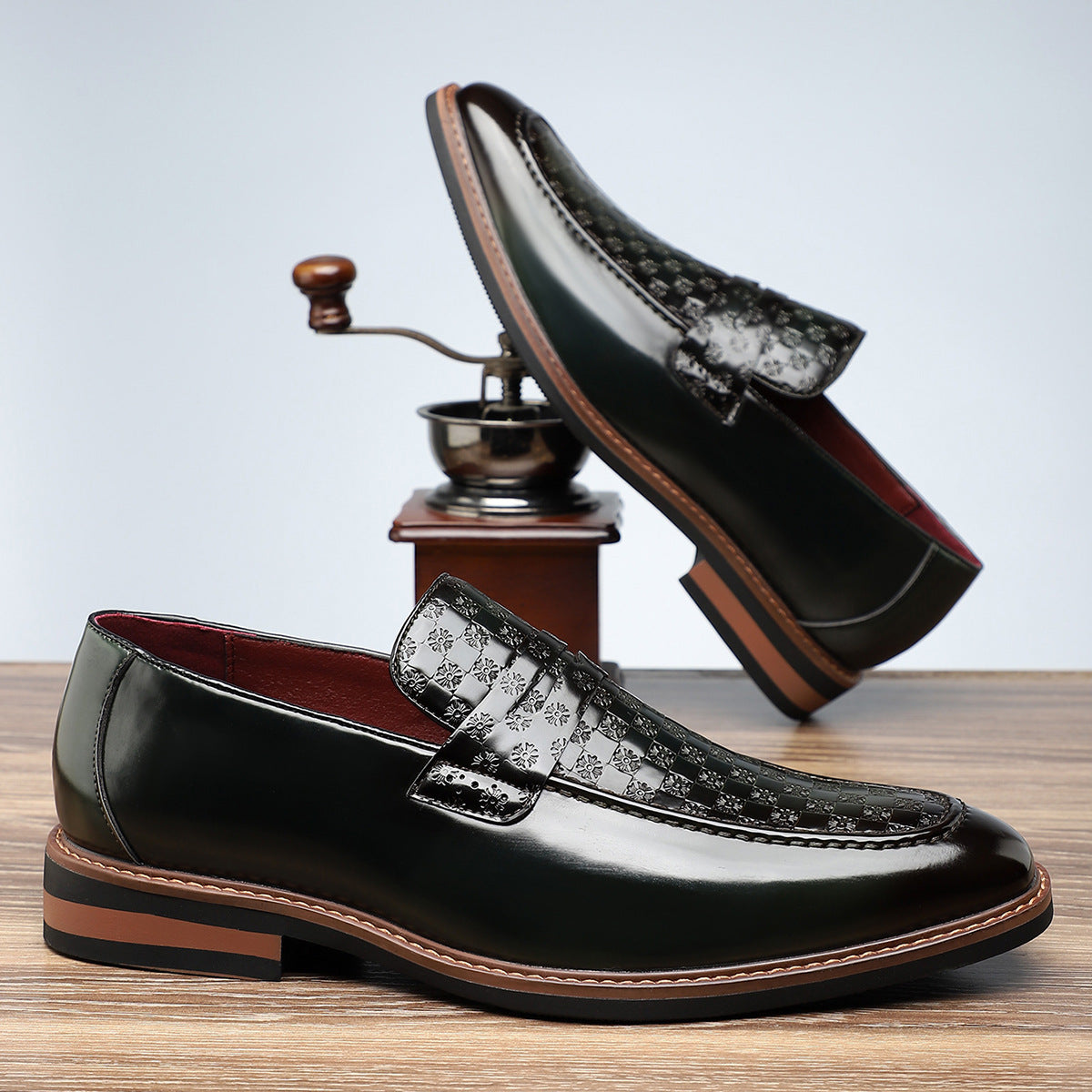 Viventa — Embossed Leather Loafers