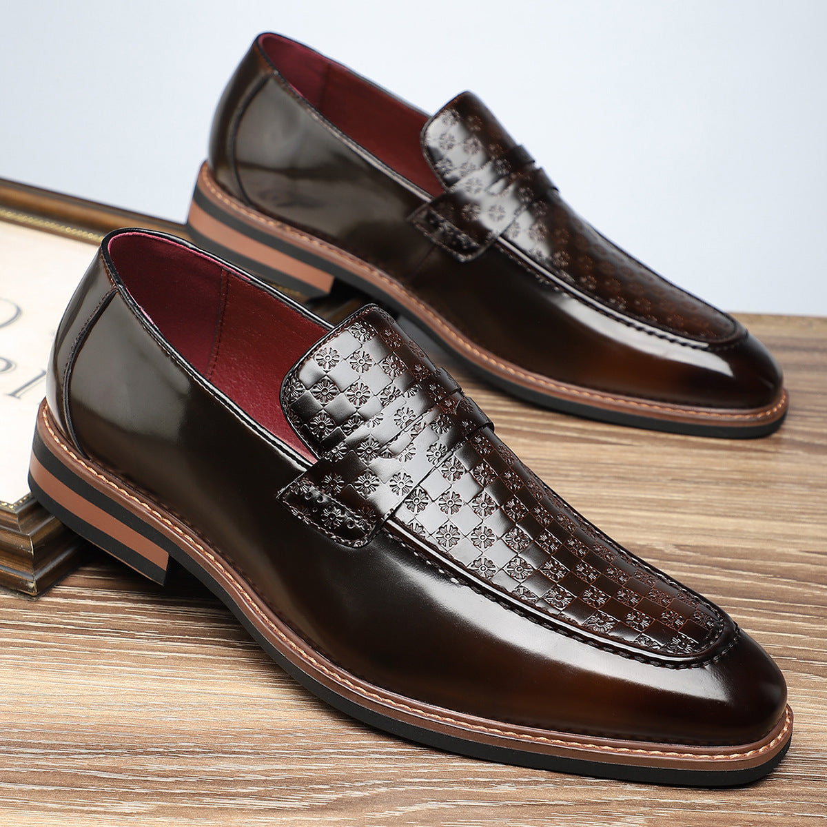 Viventa — Embossed Leather Loafers