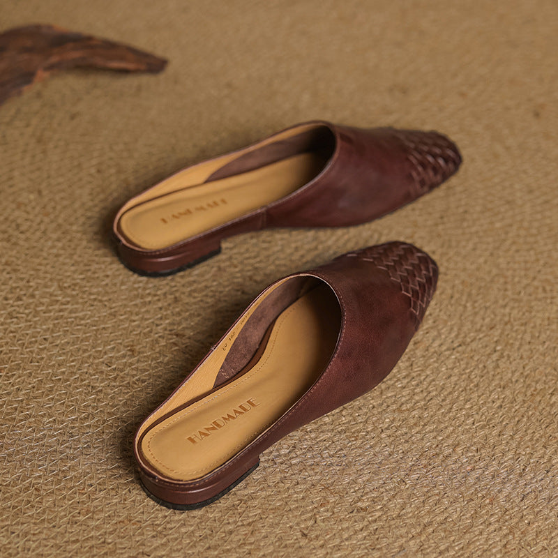 Vivanta - Leather Weave Mules