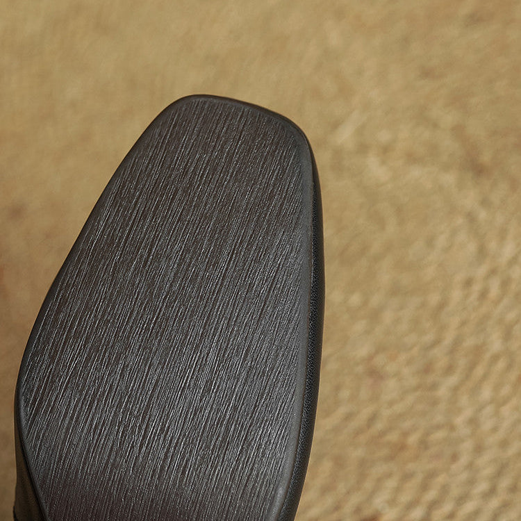 Soleilé — Leather Square-Toe Pumps