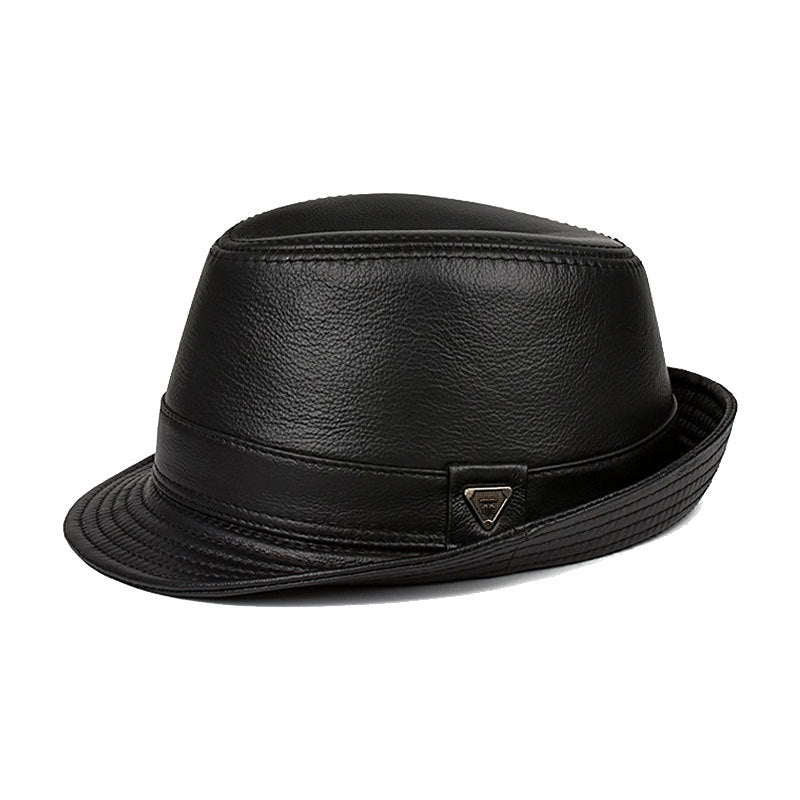 Aurello Leather Elegance Fedora