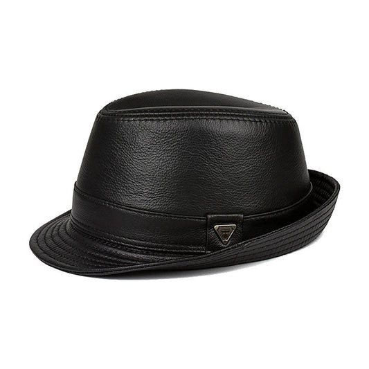 Aurello Leather Elegance Fedora