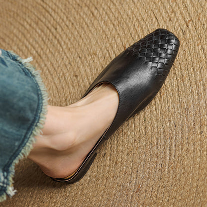 Vivanta - Leather Weave Mules