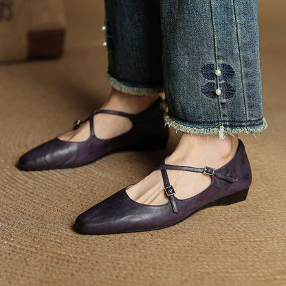 Alarisse Genuine Leather Ballet Flats