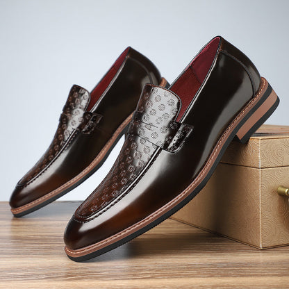 Viventa — Embossed Leather Loafers