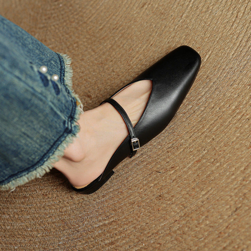 Avenelle Grace Leather Slides