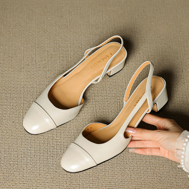 VIANA — Almond-Toe Slingback Pumps